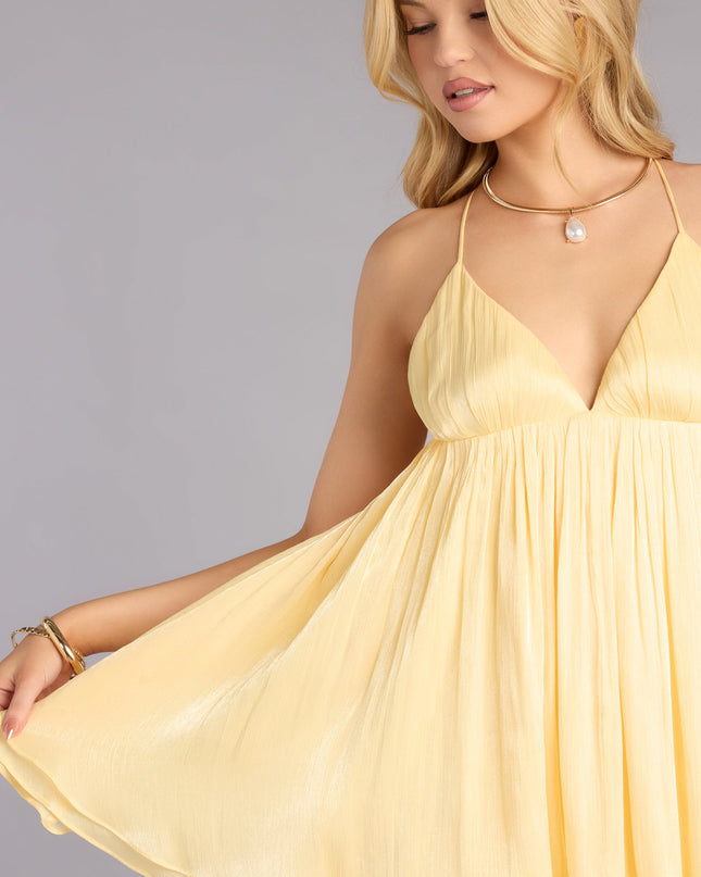 Windsor June Strappy Babydoll Mini Dress