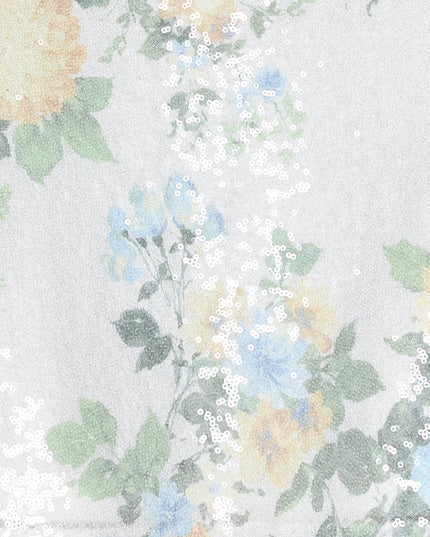 Windsor Helga Floral Sequin Mini Dress