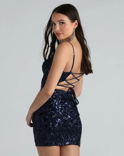 Windsor Leila Sequin Bodycon Mini Dress