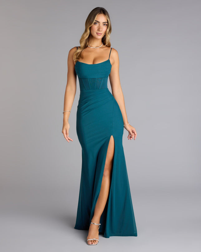 Windsor Marabella Mesh Corset Mermaid Formal Dress