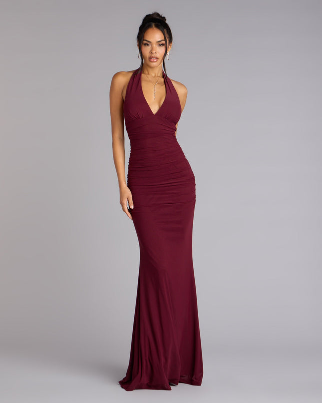 Windsor Juliana Mesh Strappy Back Mermaid Formal Dress