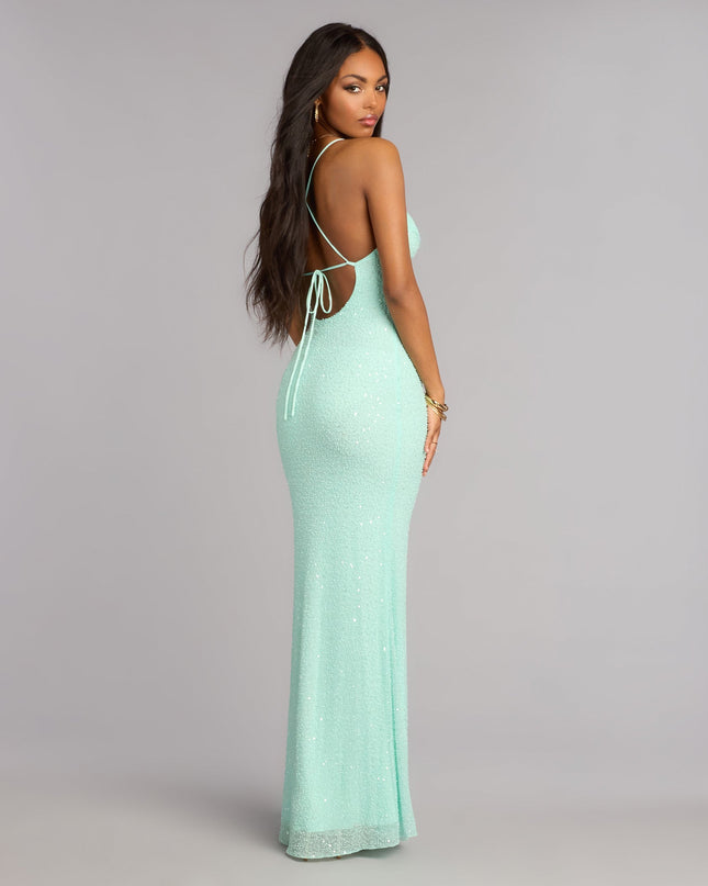 Windsor Meara Beaded Sequin Mermaid Formal Dress