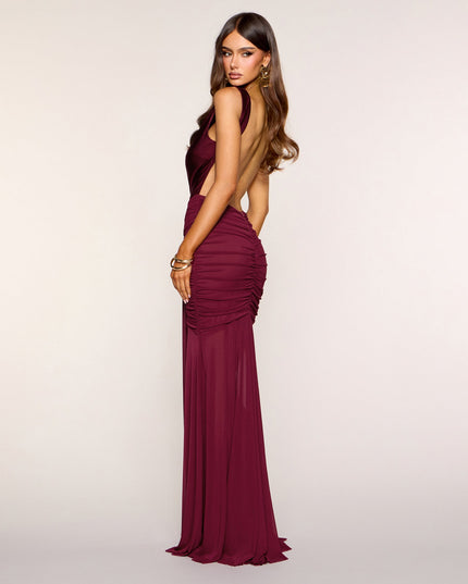 Windsor Myra Mesh Open Back Formal Dress