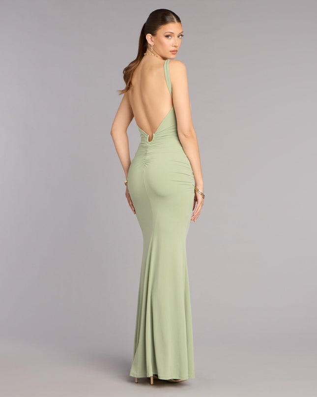 Windsor Zooey Open Back Mermaid Formal Dress