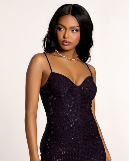 Windsor Sabine Rhinestone Corset Formal Dress