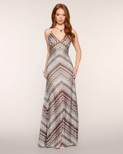 Windsor Chantelle Chevron A-Line Formal Dress