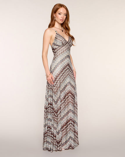 Windsor Chantelle Chevron A-Line Formal Dress
