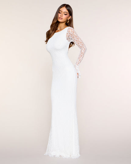 Windsor Esme Open Back Lace Mermaid Formal Dress
