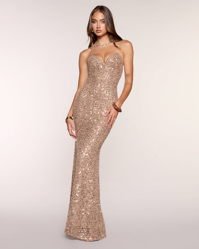 Windsor Jenny Sequin Knit Mermaid Formal Dress