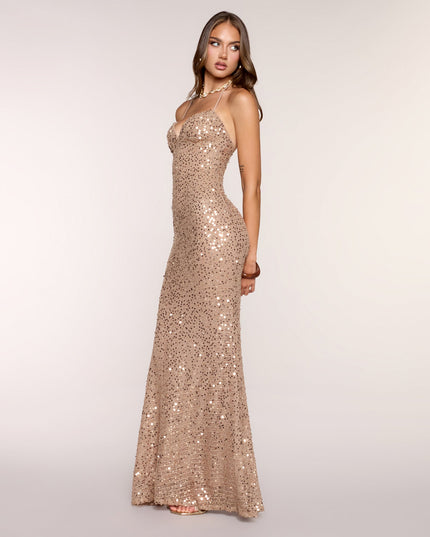 Windsor Jenny Sequin Knit Mermaid Formal Dress