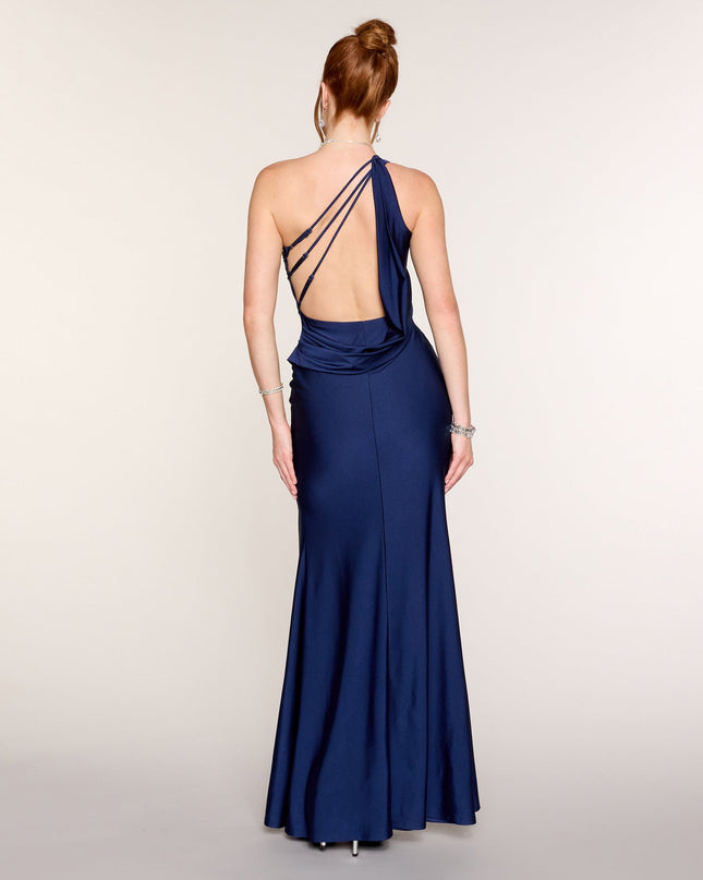 Windsor Corinne Strappy One Shoulder Mermaid Formal Dress