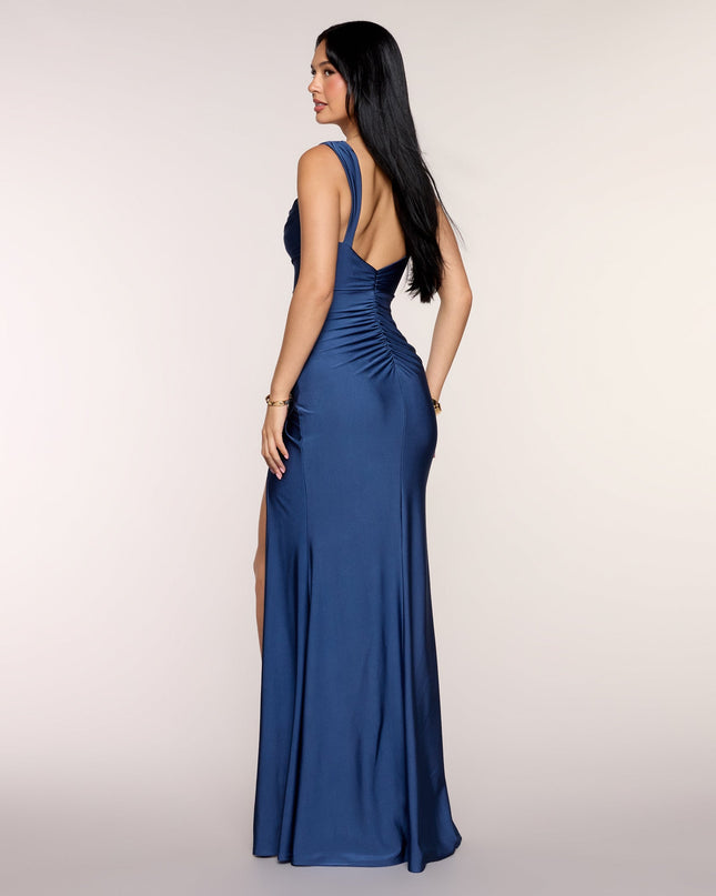 Windsor Kaitlin Low Back Slit Mermaid Formal Dress