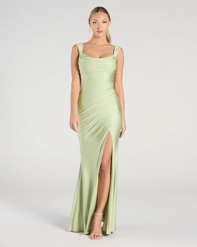 Windsor Kaitlin Low Back Slit Mermaid Formal Dress