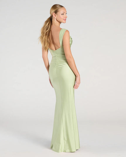 Windsor Kaitlin Low Back Slit Mermaid Formal Dress