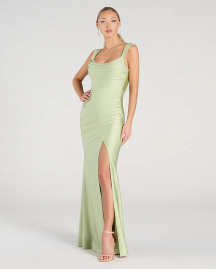 Windsor Kaitlin Low Back Slit Mermaid Formal Dress