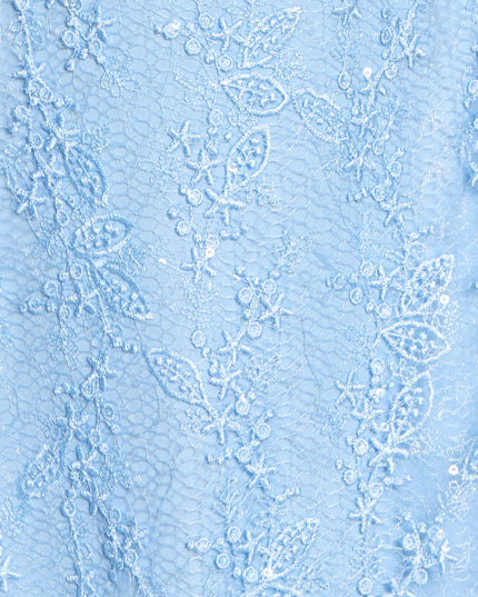 Windsor Forget Me Not Lace-Up Sequin Mini Dress