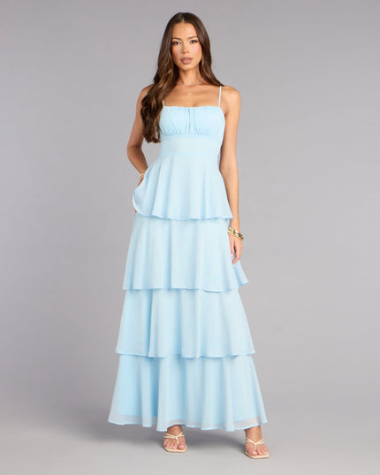 Windsor Evening Soirée Chiffon Maxi Dress