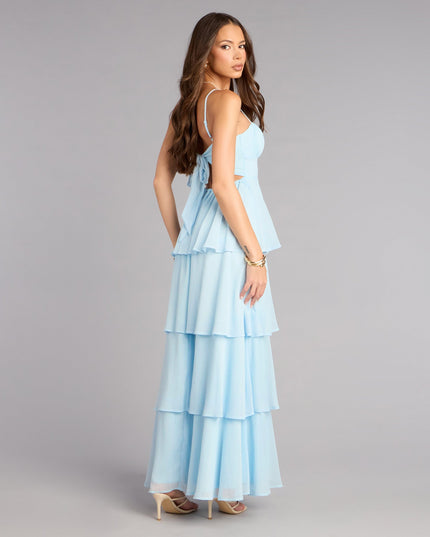 Windsor Evening Soirée Chiffon Maxi Dress