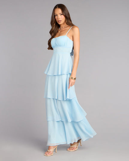 Windsor Evening Soirée Chiffon Maxi Dress