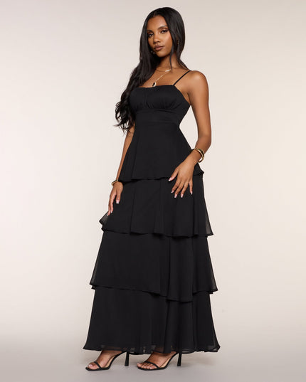 Windsor Evening Soirée Chiffon Maxi Dress