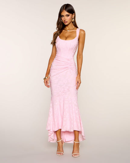 Windsor Sculpted Grace Jacquard Corset Midi Dress