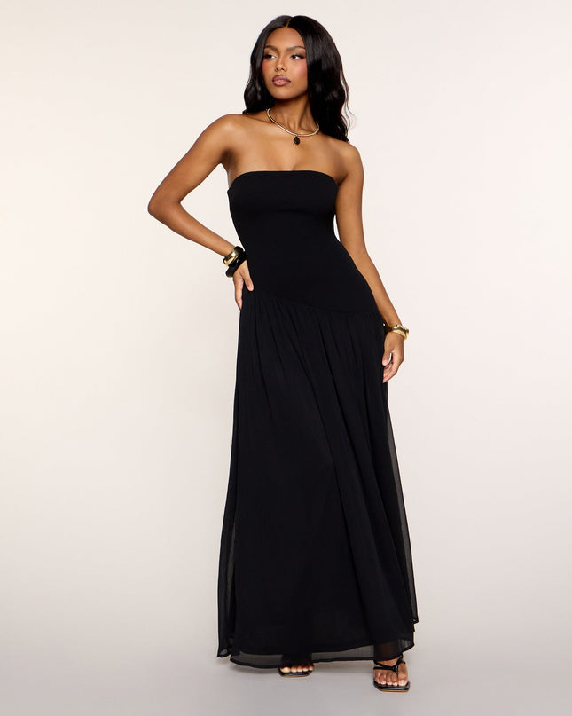 Windsor Breezy Strapless Drop Waist Maxi Dress