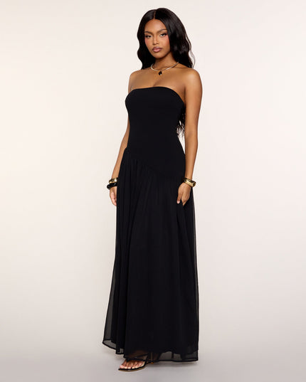 Windsor Breezy Strapless Drop Waist Maxi Dress