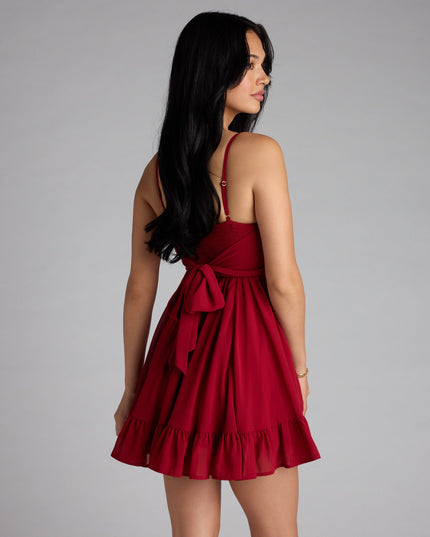 Windsor Perfectly Pretty Tie Back Babydoll Dress