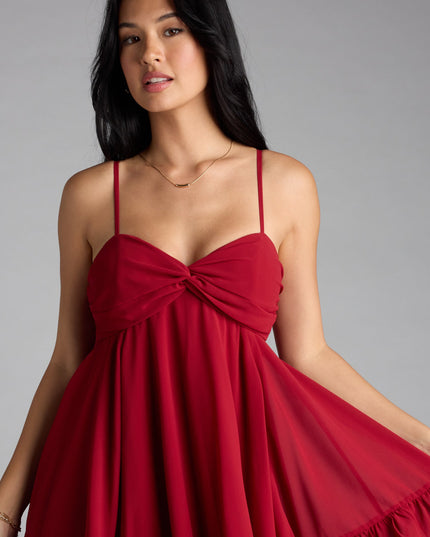 Windsor Perfectly Pretty Tie Back Babydoll Dress