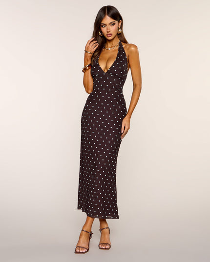 Windsor Retro Romance Halter Midi Dress
