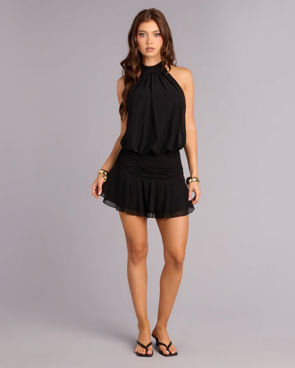 Windsor Keep It Cute Halter Mini Dress