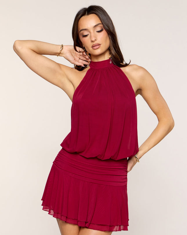 Windsor Keep It Cute Halter Mini Dress