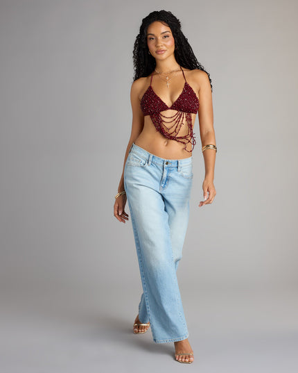 Windsor Festival Headliner Beaded Triangle Bralette