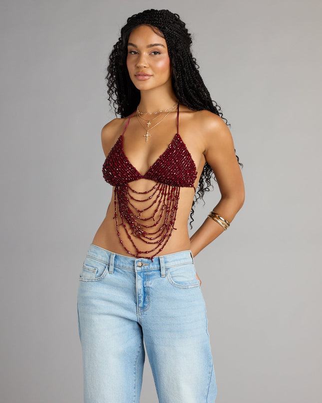 Windsor Festival Headliner Beaded Triangle Bralette