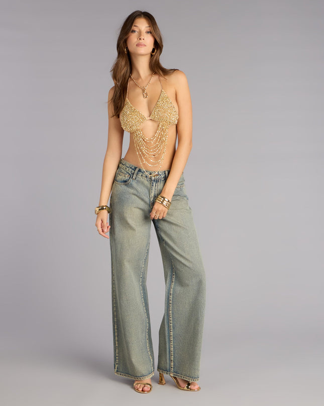 Windsor Festival Headliner Beaded Triangle Bralette