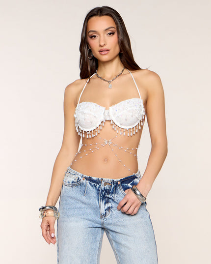 Windsor After Hours Aura Beaded Lace Bra Top