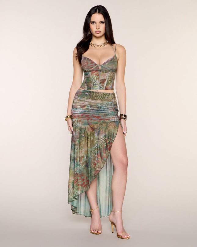 Windsor Wild Card Animal Print Halter Top