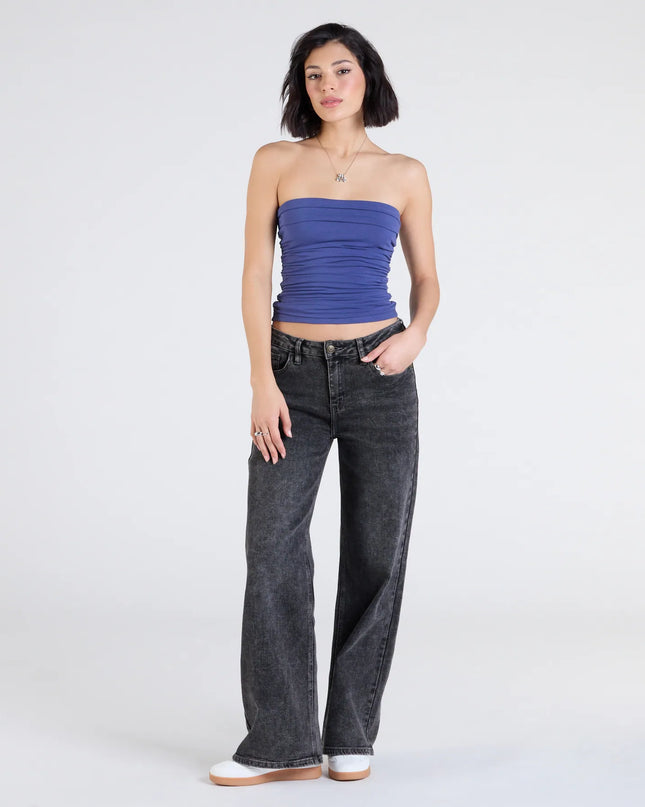 Windsor Cutest Vibe Ruched Knit Tube Top