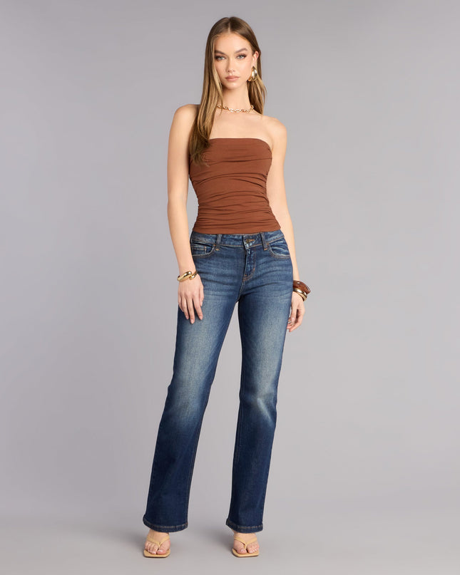 Windsor Cutest Vibe Ruched Knit Tube Top