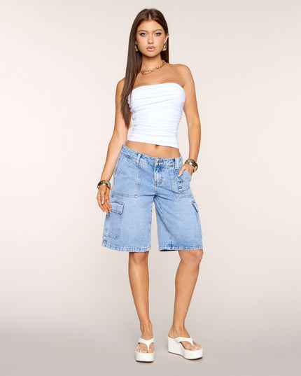 Windsor Cutest Vibe Ruched Knit Tube Top