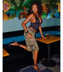 Windsor Booked Up Camouflage Denim Jorts