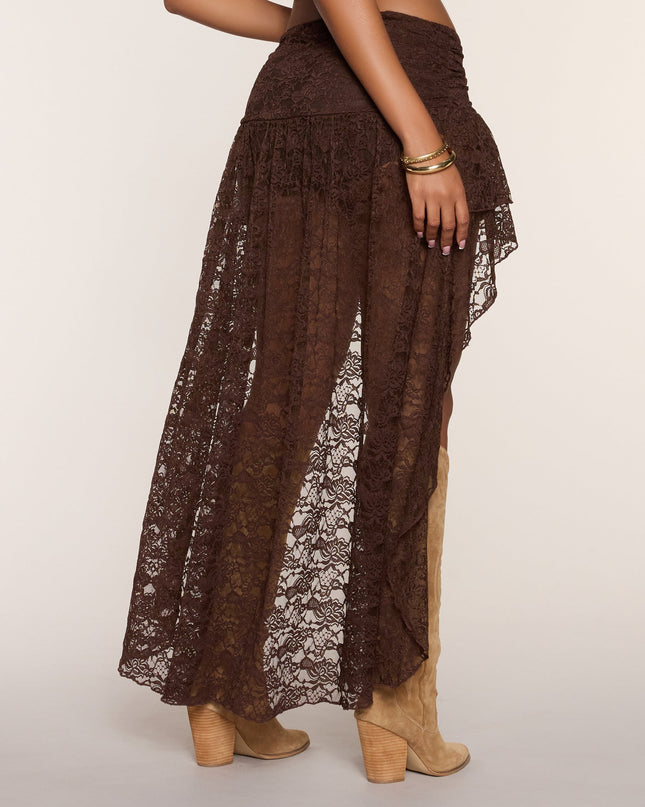 Windsor Boho Nights Lace High-Low Skirt