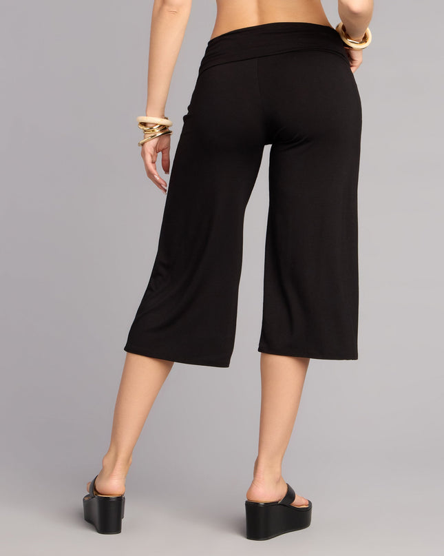 Windsor Effortlessly Cool Mid Rise Knit Gaucho Pants