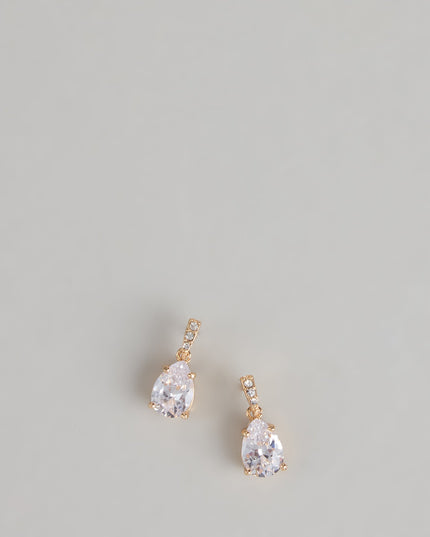 Windsor Statement Rhinestone Teardrop Stud Earrings