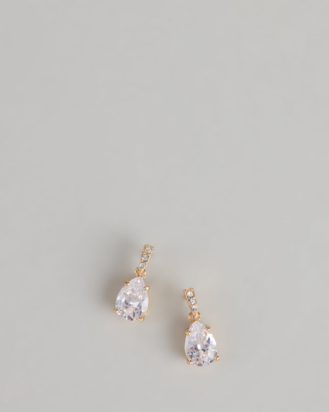 Windsor Statement Rhinestone Teardrop Stud Earrings