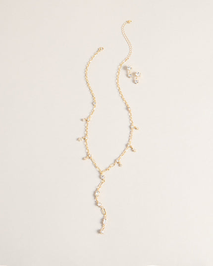 Windsor Refined Rhinestone Necklace And Earrings Set