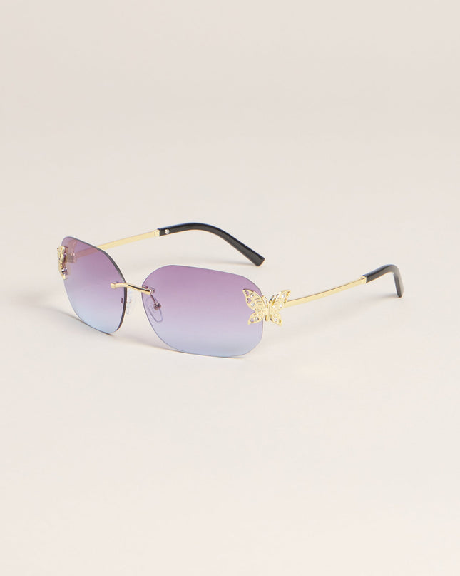 Windsor Pretty Intent Butterfly Side Sunglasses