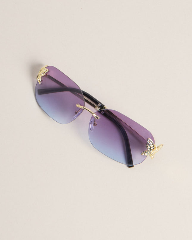 Windsor Pretty Intent Butterfly Side Sunglasses