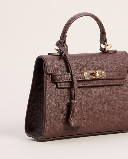 Windsor Little Luxe Twist Lock Mini Satchel Bag