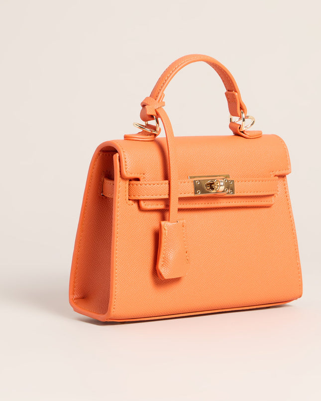 Windsor Little Luxe Twist Lock Mini Satchel Bag